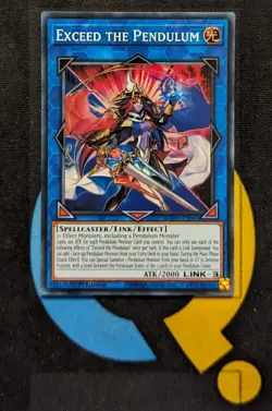 AGOV-EN045 Exceed the Pendulum Super Rare 1st Edition YuGiOh - Image 1