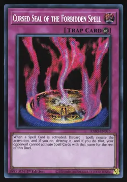Cursed Seal of the Forbidden Spell - RA03-EN076 - Secret Rare - Yugioh - Image 1