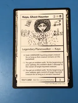 MTG Kaya, Ghost Haunter Mystery Booster Playtest Cards Regular No Pw Symbol - Image 1