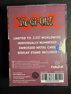 Yu Gi Oh! Limited Edition Metal Card Dark Magician Girl - Limited To 9,995 - Image 2