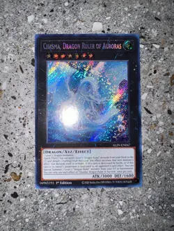 Yugioh TCG Chasma, Dragon Ruler of Auroras ALIN-EN047 Secret Rare 1st Ed NA NM-M - Image 3