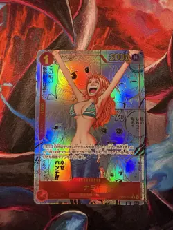 Bandai Nami Manga OP01-016 PRB-01 Holo One Piece Card Game Japanese Single Card - Image 1