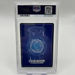 Digimon Card MetalGreymon BT1-114 SEC Parallel PSA 10 New Evolution TCG Mint - Image 3