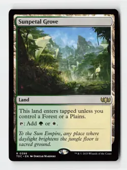 Sunpetal Grove Commander: Tarkir: Dragonstorm Magic The Gathering MTG Card - Image 1
