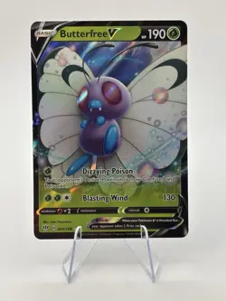 Pokemon TCG Butterfree V 001/189 Darkness Ablaze Card Ultra Rare NM - Image 1