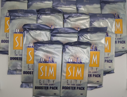 Sim City Trading Card Game TCG CCG - Lot of 14 Vintage Sealed Booster Packs - Image 1