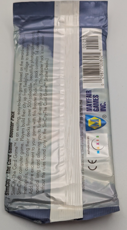 Sim City Trading Card Game TCG CCG - Lot of 14 Vintage Sealed Booster Packs - Image 3