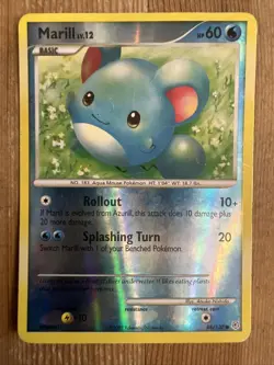 Pokemon Card Marill LV.12 Diamond & Pearl 88/130 Reverse Holo MP - Image 1