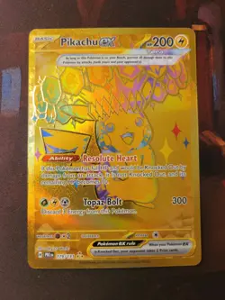 Pokemon TCG Pikachu EX Hyper Rare Card 179/131 Prismatic Evolutions - Image 1