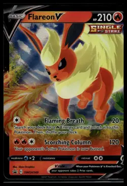 SWSH: Sword & Shield Promo Cards #SWSH149 Flareon V - Image 1