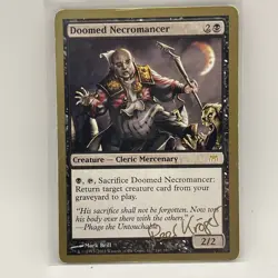Doomed Necromancer black creature Onslaught MtG Magic: The Gathering 2003 Worlds - Image 1
