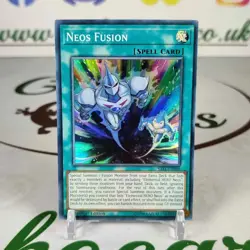 Neos Fusion SAST-EN060 Super Rare 1st Edition Yugioh Card Near Mint - Image 1