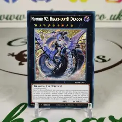 Number 92: Heart-eartH Dragon BLMR-EN077 Secret Rare 1st Ed Card Near Mint - Image 1