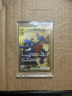 PokemonTCG Destined Rivals Cynthia's Garchomp EX Card 241/182 Gold Hyper Rare UP - Image 1