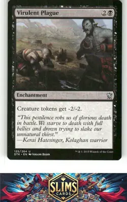 Magic the Gathering MTG Dragons of Tarkir Virulent Plague #125 Buy 2 Get 1 - Image 1
