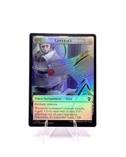 MTG Contract Pegasus Foil Double-Sided Token Strixhaven Commander NM - Image 1