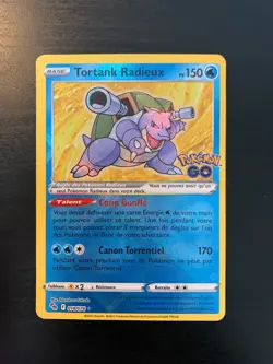 Carte Pokemon : Tortank Radieux 018/078 Pokemon Go Francaise NEUF - Image 1