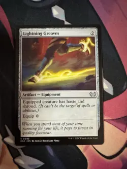 Lightning Greaves Commander: Duskmourn: House of Horror Regular MTG NM - Image 1