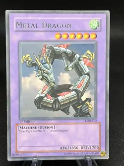 Metal Dragon LOB-102 Rare The Legend of Blue Eyes White Dragon LP 1st Edition 20 - Image 1