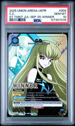2025 Union Arena TCG C.C. Winner TMNT UEPR/CGH-2-004 PSA 10 - Image 1