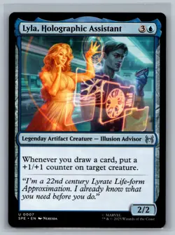 MTG Marvel's Spider-Man: Eternal-Legal Lyla, Holographic Assistant #0007 TCG CCG - Image 1