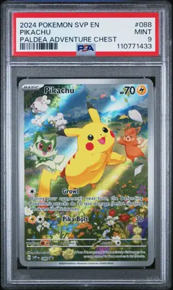 PSA 9 SVP EN Pikachu 088 - 2024 Pokemon Sv: Scarlet & Violet Paldea Chest Promo - Image 1