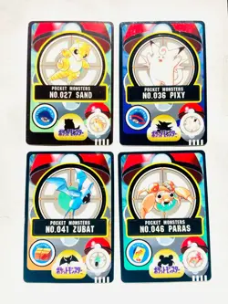 Pokemon Seal dass Card Lot 4 Sticker Game Very Rare From Japan BANDAI F/S - Image 1