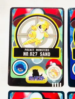 Pokemon Seal dass Card Lot 4 Sticker Game Very Rare From Japan BANDAI F/S - Image 2