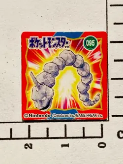 Onix Pokemon Minimi Card flake No. 095 Vrey Rare Japan Nintendo F/S - Image 1