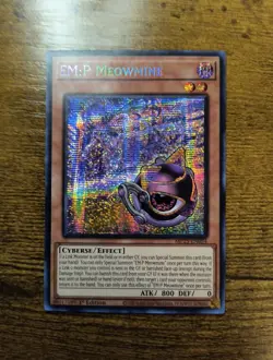 EM:P Meowmine MP25-EN054 Prismatic Secret Rare 2025 Mega Pack Yugioh - Image 1