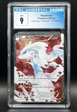 CGC 9 Reshiram RC22/RC25 Legendary Treasures Radiant Collection Pokemon Card - Image 1