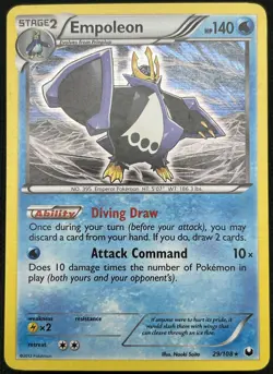 Empoleon 29/108 Holo Rare Dark Explorers Pokemon Card LP - Image 1