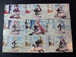 One Piece Set of 9 Collectible Character Anime Bikini Waifu Cards CCG Boa Nami - Image 1