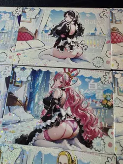 One Piece Set of 9 Collectible Character Anime Bikini Waifu Cards CCG Boa Nami - Image 3