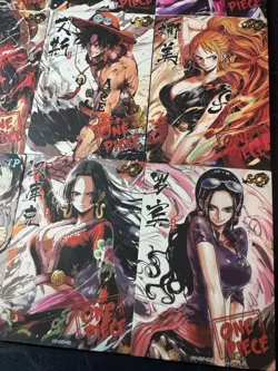 One Piece 12 x Collectible Character Anime Cards Luffy Shanks Chopper Ink Style - Image 4