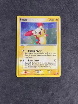 Plusle Holo, Played 2006 EX Trainer Kit Promo Set #6/12 Pokemon Cards - Image 1