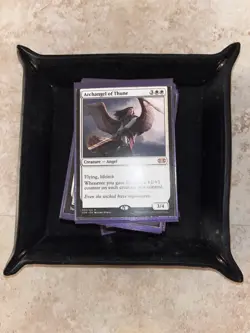 Magic the Gathering Cards (Two Complete Decks w/ Valet Tray) Sleeved And Mint - Image 1