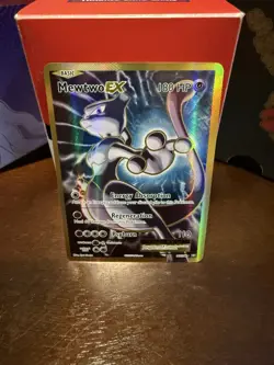 Pokemon Mewtwo EX Evolutions Full Art Holo Ultra Rare Card 103/108 - Image 1