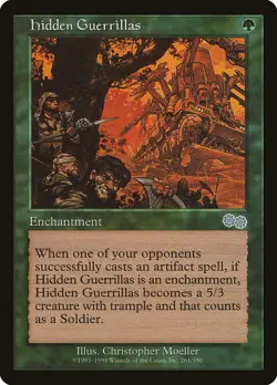 Hidden Guerrillas [Urza's Saga] Magic MTG - Image 1