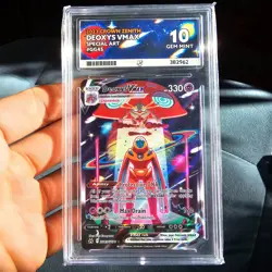 Pokemon Deoxys VMAX GG45/GG70 Crown Zenith GEM MINT - ACE 10 - PERFECT SUBS - Image 1