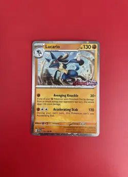 Pokemon Lucario 114/198 - Scarlet & Violet Premium Collection Promo (Stamped) - Image 2