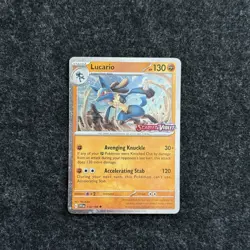 Pokemon Lucario 114/198 STAMPED Premium Collection Promo SV Scarlet Violet TCG - Image 1