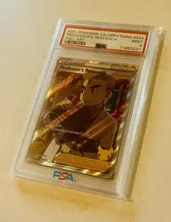 2021 Pokemon Celebrations #024 Professor’s Research PSA 9 MINT - Image 2