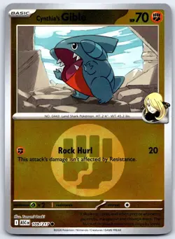 Cynthia's Gible (Energy Symbol Pattern) 109/217 C Ascended Heroes Pokemon NM/M - Image 1