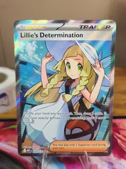 Pokemon Lillie's Determination 169/132 Mega Evolution EN Holo - Image 1