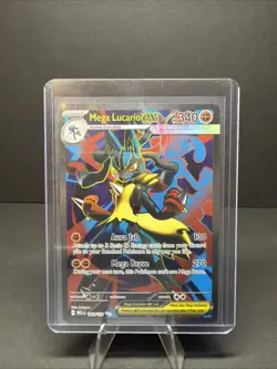 Pokemon Mega Lucario EX 160/132 Me01 Ultra Rare Full Art Holo 340 HP - Image 1