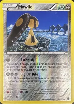 Mawile 80/116 Uncommon Plasma Freeze Pokemon Reverse Holo Lightly Played - Image 1