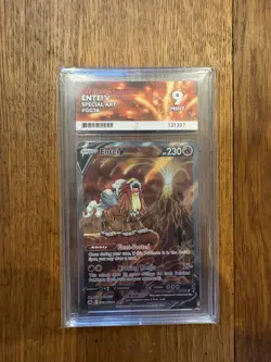 Entei v GG36/GG70 Crown Zenith Ace Grading Grade 9 Pokemon TCG - Image 1