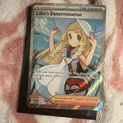 Pokemon Lillie's Determination Ultra Rare Full Art Holo 169/156 SM Ultra Prism - Image 1