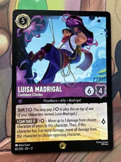 Luisa Madrigal Confident Climber 60/204 Wilds Unknown Legendary Disney Lorcana - Image 1